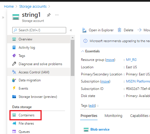 How To Create Container In Azure Blob Storage Globalarjun